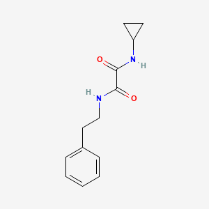 molecular formula C13H16N2O2 B4753582 N-cyclopropyl-N'-(2-phenylethyl)ethanediamide 