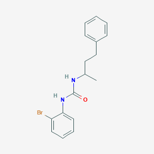 molecular formula C17H19BrN2O B4753622 N-(2-bromophenyl)-N'-(1-methyl-3-phenylpropyl)urea 