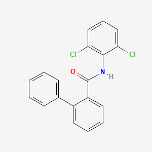 molecular formula C19H13Cl2NO B4753629 N-(2,6-dichlorophenyl)-2-biphenylcarboxamide 