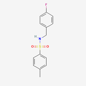 molecular formula C14H14FNO2S B4753631 N-(4-氟苄基)-4-甲苯磺酰胺 