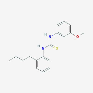 molecular formula C18H22N2OS B4753695 N-(2-butylphenyl)-N'-(3-methoxyphenyl)thiourea 
