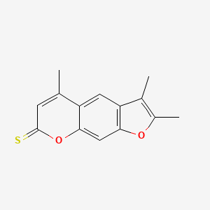 molecular formula C14H12O2S B4753715 2,3,5-trimethyl-7H-furo[3,2-g]chromene-7-thione 