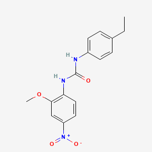 molecular formula C16H17N3O4 B4753719 N-(4-ethylphenyl)-N'-(2-methoxy-4-nitrophenyl)urea 