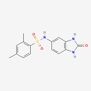 molecular formula C15H15N3O3S B4753740 2,4-dimethyl-N-(2-oxo-2,3-dihydro-1H-benzimidazol-5-yl)benzenesulfonamide 