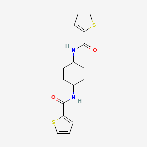 molecular formula C16H18N2O2S2 B4753824 N,N'-1,4-cyclohexanediyldi(2-thiophenecarboxamide) 