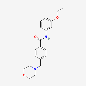 molecular formula C20H24N2O3 B4753858 N-(3-ethoxyphenyl)-4-(4-morpholinylmethyl)benzamide 