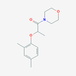 molecular formula C15H21NO3 B4753872 4-[2-(2,4-dimethylphenoxy)propanoyl]morpholine 