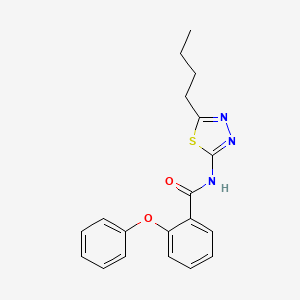 molecular formula C19H19N3O2S B4753941 N-(5-butyl-1,3,4-thiadiazol-2-yl)-2-phenoxybenzamide 
