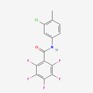 molecular formula C14H7ClF5NO B4754025 N-(3-chloro-4-methylphenyl)-2,3,4,5,6-pentafluorobenzamide 