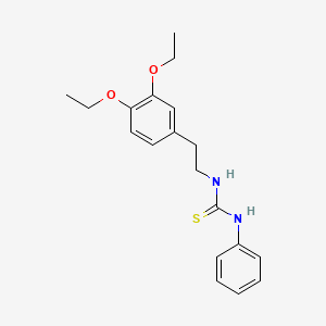 molecular formula C19H24N2O2S B4754031 N-[2-(3,4-diethoxyphenyl)ethyl]-N'-phenylthiourea 