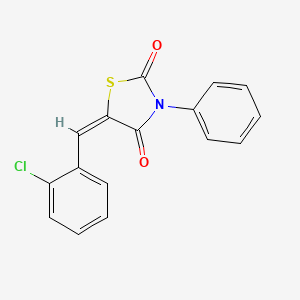 molecular formula C16H10ClNO2S B4754062 5-(2-chlorobenzylidene)-3-phenyl-1,3-thiazolidine-2,4-dione 