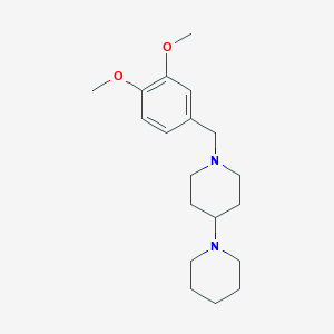 molecular formula C19H30N2O2 B4754128 1'-(3,4-dimethoxybenzyl)-1,4'-bipiperidine 