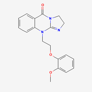 molecular formula C19H19N3O3 B4754146 10-[2-(2-methoxyphenoxy)ethyl]-2,10-dihydroimidazo[2,1-b]quinazolin-5(3H)-one CAS No. 915924-29-7