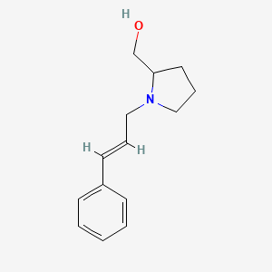 molecular formula C14H19NO B4754180 [1-(3-phenyl-2-propen-1-yl)-2-pyrrolidinyl]methanol 