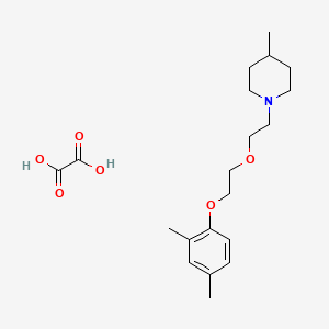 molecular formula C20H31NO6 B4754188 1-{2-[2-(2,4-dimethylphenoxy)ethoxy]ethyl}-4-methylpiperidine oxalate 