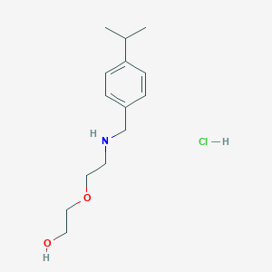 molecular formula C14H24ClNO2 B4754228 2-{2-[(4-isopropylbenzyl)amino]ethoxy}ethanol hydrochloride 
