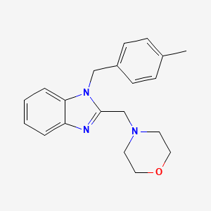 molecular formula C20H23N3O B4754263 1-(4-methylbenzyl)-2-(4-morpholinylmethyl)-1H-benzimidazole 