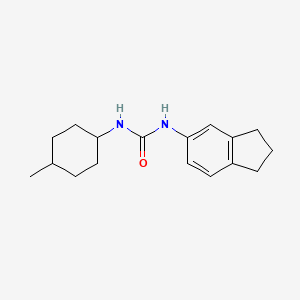 molecular formula C17H24N2O B4754265 N-(2,3-dihydro-1H-inden-5-yl)-N'-(4-methylcyclohexyl)urea 