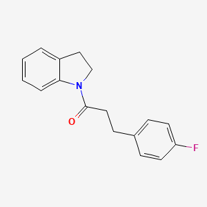 molecular formula C17H16FNO B4754310 1-[3-(4-fluorophenyl)propanoyl]indoline 