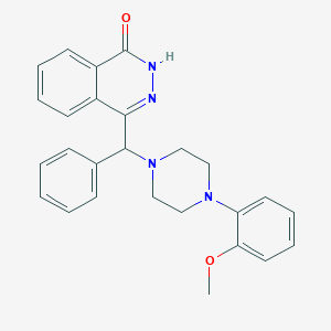 molecular formula C26H26N4O2 B4754340 4-[[4-(2-methoxyphenyl)-1-piperazinyl](phenyl)methyl]-1(2H)-phthalazinone 