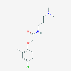 molecular formula C14H21ClN2O2 B4754383 2-(4-chloro-2-methylphenoxy)-N-[3-(dimethylamino)propyl]acetamide 