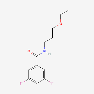 molecular formula C12H15F2NO2 B4754467 N-(3-ethoxypropyl)-3,5-difluorobenzamide 