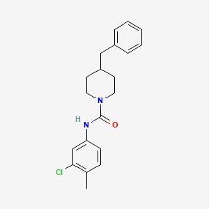 4-benzyl-N-(3-chloro-4-methylphenyl)-1-piperidinecarboxamide
