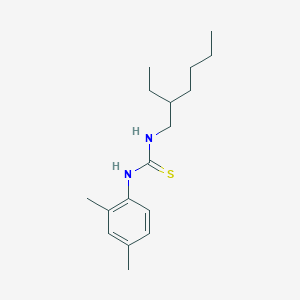 molecular formula C17H28N2S B4754658 N-(2,4-dimethylphenyl)-N'-(2-ethylhexyl)thiourea 