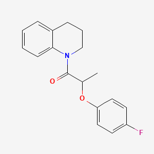 molecular formula C18H18FNO2 B4754742 1-[2-(4-fluorophenoxy)propanoyl]-1,2,3,4-tetrahydroquinoline 