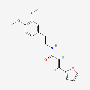 molecular formula C17H19NO4 B4754819 N-[2-(3,4-dimethoxyphenyl)ethyl]-3-(2-furyl)acrylamide 