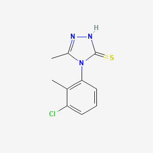 molecular formula C10H10ClN3S B4754822 4-(3-chloro-2-methylphenyl)-5-methyl-4H-1,2,4-triazole-3-thiol 