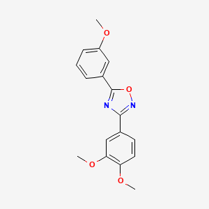 molecular formula C17H16N2O4 B4754829 3-(3,4-dimethoxyphenyl)-5-(3-methoxyphenyl)-1,2,4-oxadiazole 