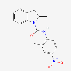 2-methyl-N-(2-methyl-4-nitrophenyl)-1-indolinecarboxamide