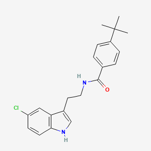 molecular formula C21H23ClN2O B4754849 4-tert-butyl-N-[2-(5-chloro-1H-indol-3-yl)ethyl]benzamide 