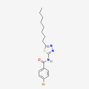 molecular formula C17H22BrN3OS B4754868 4-bromo-N-(5-octyl-1,3,4-thiadiazol-2-yl)benzamide 