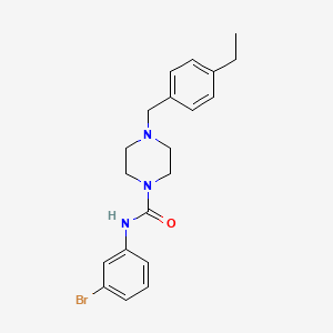 molecular formula C20H24BrN3O B4754892 N-(3-bromophenyl)-4-(4-ethylbenzyl)-1-piperazinecarboxamide 