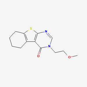 molecular formula C13H16N2O2S B4754899 3-(2-methoxyethyl)-5,6,7,8-tetrahydro[1]benzothieno[2,3-d]pyrimidin-4(3H)-one 