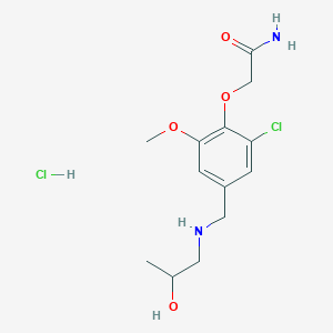 molecular formula C13H20Cl2N2O4 B4754930 2-(2-chloro-4-{[(2-hydroxypropyl)amino]methyl}-6-methoxyphenoxy)acetamide hydrochloride 