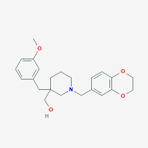 molecular formula C23H29NO4 B4755046 [1-(2,3-dihydro-1,4-benzodioxin-6-ylmethyl)-3-(3-methoxybenzyl)-3-piperidinyl]methanol 