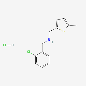 molecular formula C13H15Cl2NS B4755059 (2-chlorobenzyl)[(5-methyl-2-thienyl)methyl]amine hydrochloride CAS No. 1048664-96-5