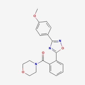 molecular formula C20H19N3O4 B4755090 4-{2-[3-(4-methoxyphenyl)-1,2,4-oxadiazol-5-yl]benzoyl}morpholine 