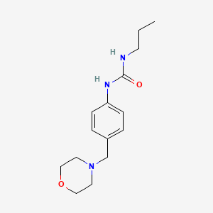 molecular formula C15H23N3O2 B4755109 N-[4-(4-morpholinylmethyl)phenyl]-N'-propylurea 