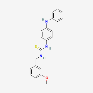 molecular formula C21H21N3OS B4755151 N-(4-anilinophenyl)-N'-(3-methoxybenzyl)thiourea 