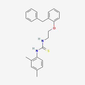 molecular formula C24H26N2OS B4755159 N-[2-(2-benzylphenoxy)ethyl]-N'-(2,4-dimethylphenyl)thiourea 