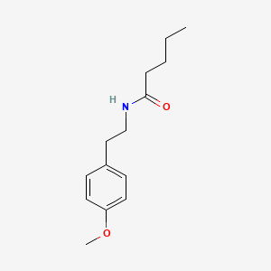 molecular formula C14H21NO2 B4755163 N-[2-(4-methoxyphenyl)ethyl]pentanamide 