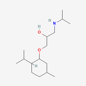 molecular formula C16H33NO2 B4755171 1-(isopropylamino)-3-[(2-isopropyl-5-methylcyclohexyl)oxy]-2-propanol 