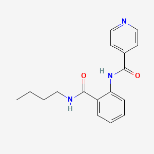 molecular formula C17H19N3O2 B4755178 N-{2-[(butylamino)carbonyl]phenyl}isonicotinamide 