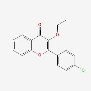 molecular formula C17H13ClO3 B4755350 2-(4-chlorophenyl)-3-ethoxy-4H-chromen-4-one 