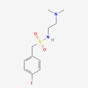 molecular formula C11H17FN2O2S B4755355 N-[2-(dimethylamino)ethyl]-1-(4-fluorophenyl)methanesulfonamide 