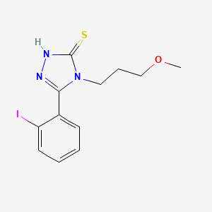 5-(2-iodophenyl)-4-(3-methoxypropyl)-4H-1,2,4-triazole-3-thiol